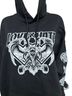 Twisted Heart Hearts Graphic Animal Print Black Pullover Hoodie Size 2X - photo 2
