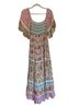 Spell Floral Checkered-gingham Multi Color Casual Dress Size XS - photo 3