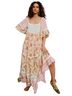 Spell Floral Checkered-gingham Multi Color Casual Dress Size XS - photo 1