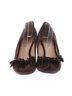 Perlina 100% Leather Brown Perlina Heels Size 9 - photo 2