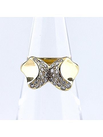 Tiffany & Co. Tiffany &amp; Co. Butterfly Diamond Ring, Yellow Gold (YG), 750 Women's Ring (view 1)