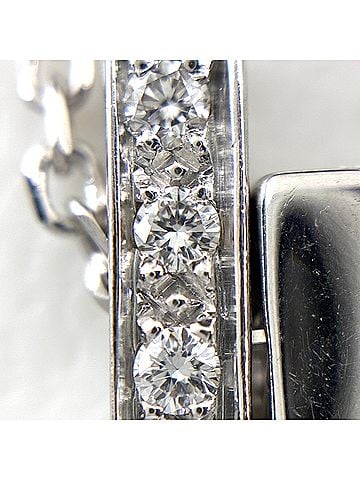 Gucci Gucci GUCCI Diamond Separate Cross Necklace, Melee Diamonds, 750 Diamond, Women's (view 2)