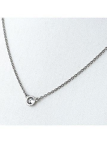 Tiffany & Co. Tiffany &amp; Co. By the Yard Necklace, Platinum Pendant, Diamond Pt950, Diamond, Women's (view 2)