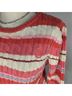 Liz Claiborne 100% Cotton Stripes Pink White Pullover Sweater Size L - photo 8