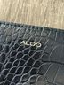 Aldo Black Gold Leather Clutch One size - photo 3