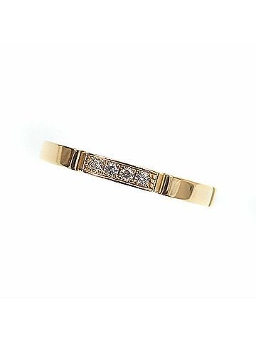Cartier Cartier Maillon Panthère Ring, Women's, Diamond, 18K Yellow Gold (#54), 4.5g, Gold 750, 4 Diamonds, B4080300 (view 2)