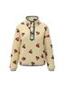 New In 100% Polyester Floral Ivory Long Sleeve T-Shirt Size M - photo 1