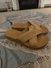 Mila Paoli Solid Tan Sandals Size 7 1/2 - photo 3