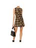 MSGM Plaid Black Yellow Casual Dress Size 8 - photo 4