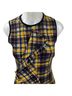 MSGM Plaid Black Yellow Casual Dress Size 8 - photo 5