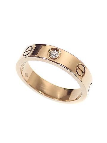 Cartier Cartier Love Ring for Women, Diamond, 18K Pink Gold (#48), 4.3g, 750 Gold (view 1)