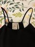 Paper Crane 100% Polyester Black Sleeveless Top Size M - photo 3