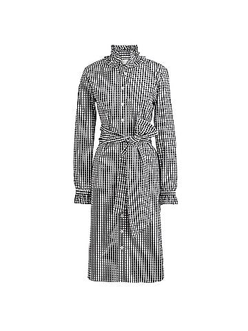 J.Crew Classic-fit ruffleneck shirtdress Casual Dress (view 1)