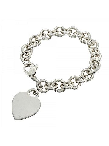 Tiffany & Co. Tiffany &amp; Co. Heart Tag Bracelet, Sterling Silver 925, Women's (view 1)