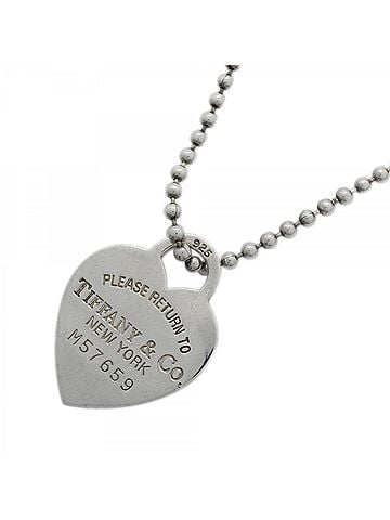 Tiffany & Co. Tiffany &amp; Co. Return to Heart Ball Chain Necklace, Sterling Silver 925, Women's (view 1)