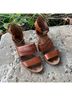 Madewell 100% Leather Brown Sandals Size 9 - photo 3