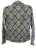 Tory Burch 100% Cotton Graphic Black Yellow Blouse Size 6 - photo 2