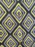 Tory Burch 100% Cotton Graphic Black Yellow Blouse Size 6 - photo 5