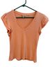 Guess Orange Short Sleeve Blouse Size M - photo 1