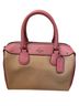 Coach 100% Leather Color Block Solid Pink Leather Tote One size - photo 1
