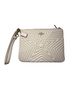 Coach Stars White Leather Wristlet One size - photo 1