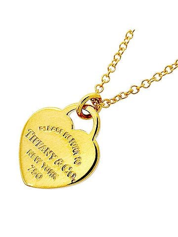 Tiffany & Co. Tiffany &amp; Co. Necklace Mini Heart Tag 18K Yellow Gold Women's (view 1)