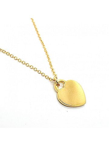 Tiffany & Co. Tiffany &amp; Co. Necklace Mini Heart Tag 18K Yellow Gold Women's (view 2)