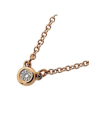 Tiffany & Co. Tiffany &amp; Co. By the Yard Necklace, 1PD (18K Pink Gold) Diamond, Women's (view 1)