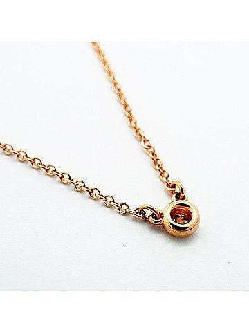 Tiffany & Co. Tiffany &amp; Co. By the Yard Necklace, 1PD (18K Pink Gold) Diamond, Women's (view 2)