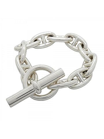 Hermès Hermes Chaine d'Ancre GM Bracelet, 10 links, Sterling Silver 925, Women's. (view 1)