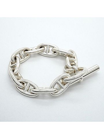 Hermès Hermes Chaine d'Ancre GM Bracelet, 10 links, Sterling Silver 925, Women's. (view 2)