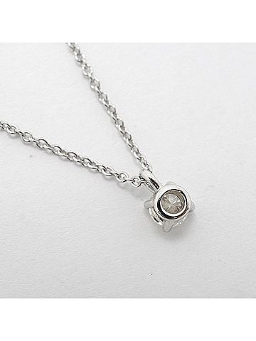 Tiffany & Co. Tiffany &amp; Co. Solitaire Necklace, 1PD (One Diamond), Platinum 950, Ladies' (view 2)