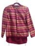 Kasper A.S.L. 100% Silk 100% Acetate Stripes Pink Jacket Size 14 - photo 1