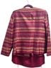 Kasper A.S.L. 100% Silk 100% Acetate Stripes Pink Jacket Size 14 - photo 2