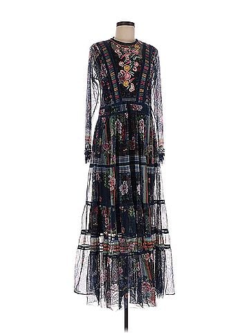 Johnny Was Johnny Was Biya Dayana Embroidered Floral Mesh Maxi Dress Womens Johnny Was Cocktail Dress (view 1)