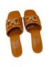 Serra Tan Gold Heels Size 7 - photo 2