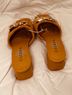Serra Tan Gold Heels Size 7 - photo 3