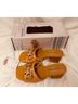 Serra Tan Gold Heels Size 7 - photo 5