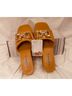 Serra Tan Gold Heels Size 7 - photo 9
