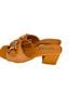 Serra Tan Gold Heels Size 7 - photo 1