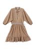 Shoshanna 100% Polyester Floral Tan Casual Dress Size 10 - photo 1