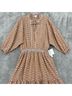 Shoshanna 100% Polyester Floral Tan Casual Dress Size 10 - photo 4