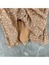 Shoshanna 100% Polyester Floral Tan Casual Dress Size 10 - photo 9