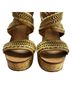 Tory Burch 100% Leather Tan Gold Wedges Size 7 1/2 - photo 3