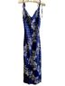 Thirty/Thirty 100% Polyester Floral Blue Cocktail Dress Size M - photo 1