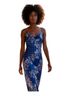 Thirty/Thirty 100% Polyester Floral Blue Cocktail Dress Size M - photo 2