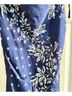 Thirty/Thirty 100% Polyester Floral Blue Cocktail Dress Size M - photo 3