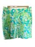 Lilly Pulitzer Floral Green Blue Shorts Size 4 - photo 1