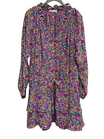 Rebecca Taylor Floral Pleated Blouse Casual Dress (view 1)