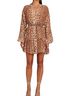 A.L.C. Animal Print Brown Tan Casual Dress Size 12 - photo 1